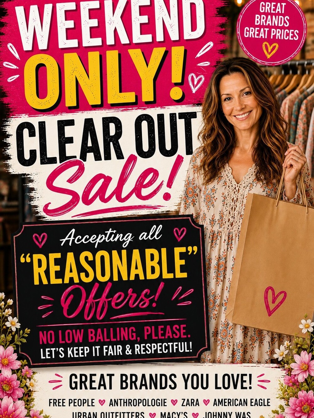 THIS WEEKEND ONLY SALE!!!!